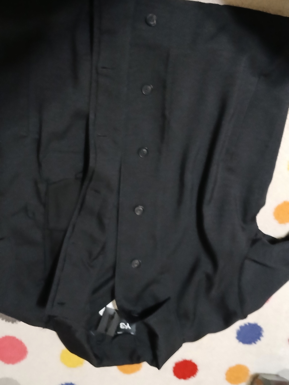 Y-3 Tailored Black Button-Front Shirt